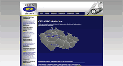 Desktop Screenshot of ceha-kdc.cz